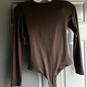 Windsor Black Long Sleeve Bodysuit